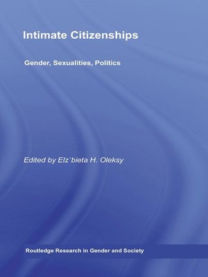 cover image of Intimate Citizenships